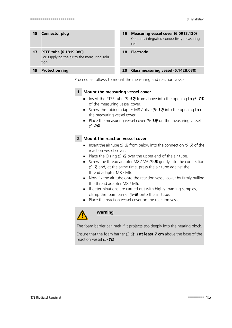 Metrohm 873 Biodiesel Rancimat Manual User Manual | Page 23 / 192