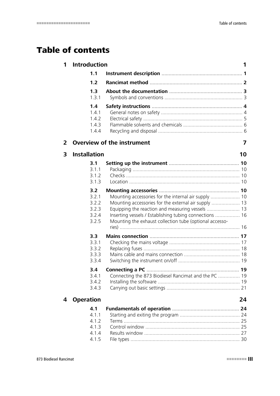 Metrohm 873 Biodiesel Rancimat Manual User Manual | Page 5 / 192