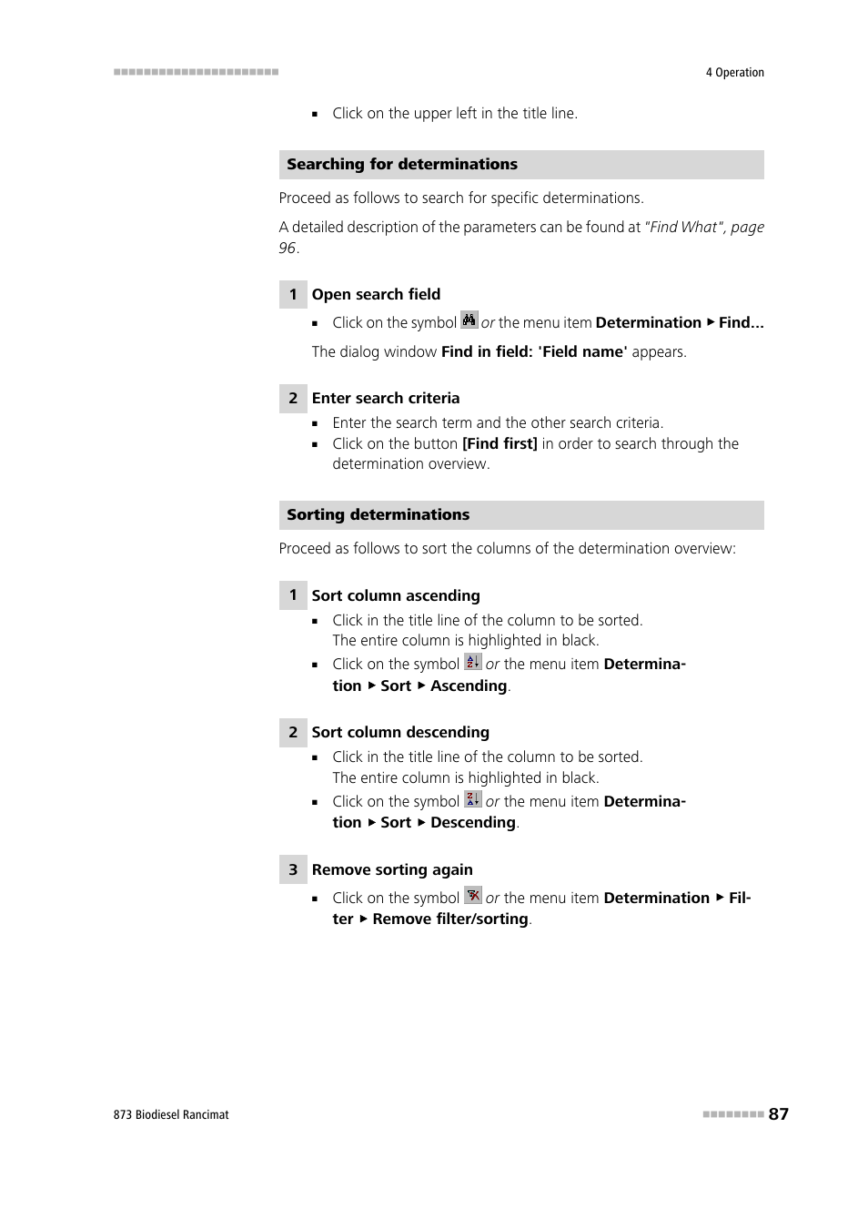 Metrohm 873 Biodiesel Rancimat Manual User Manual | Page 95 / 192