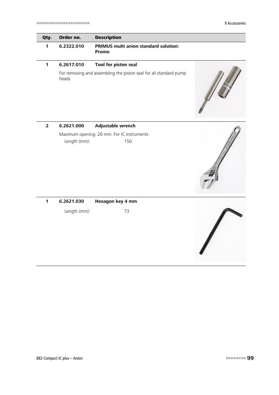 Metrohm 882 Compact IC plus  – Anion User Manual | Page 109 / 118