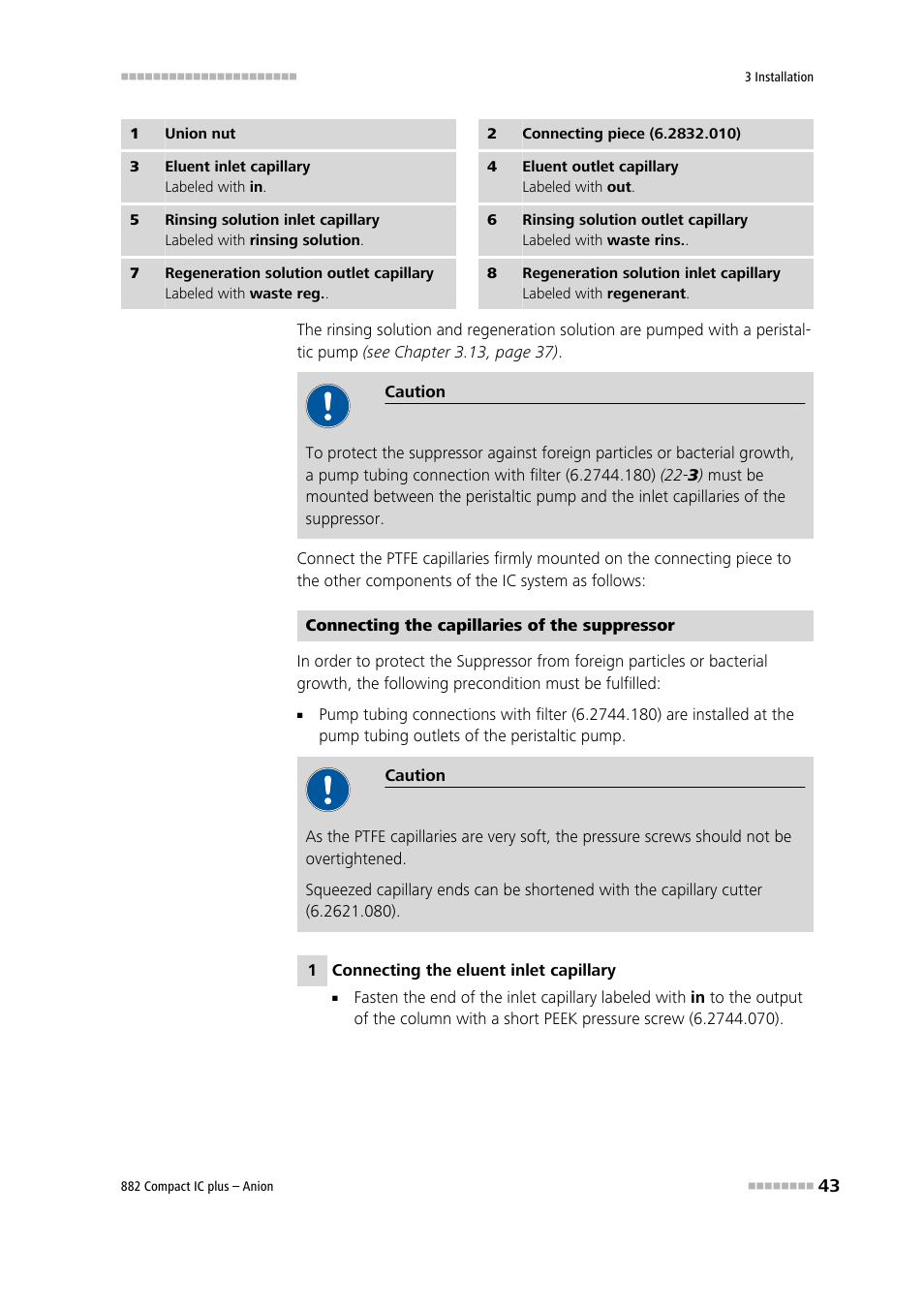 Metrohm 882 Compact IC plus  – Anion User Manual | Page 53 / 118