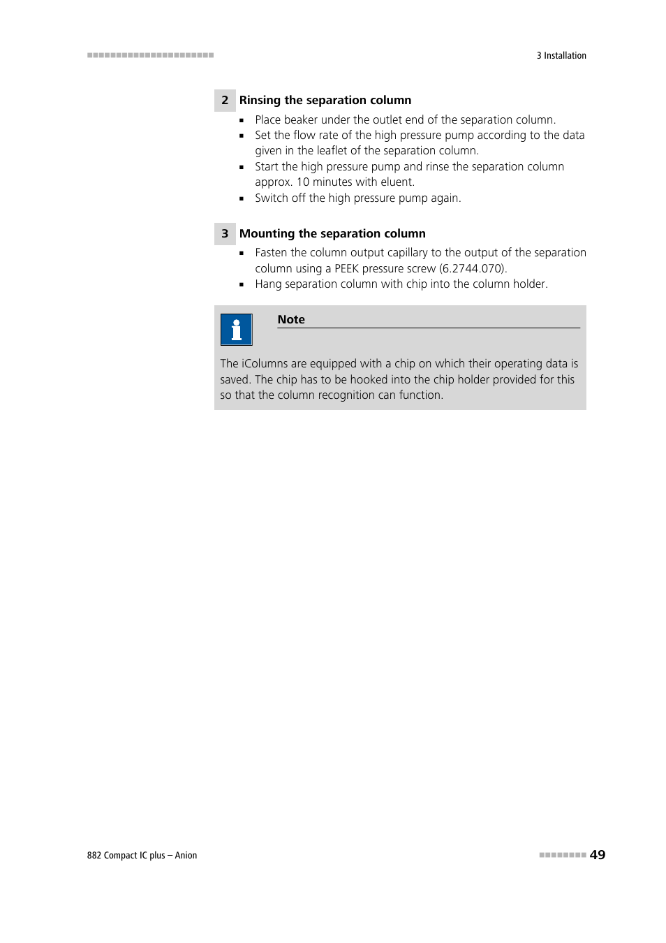 Metrohm 882 Compact IC plus  – Anion User Manual | Page 59 / 118