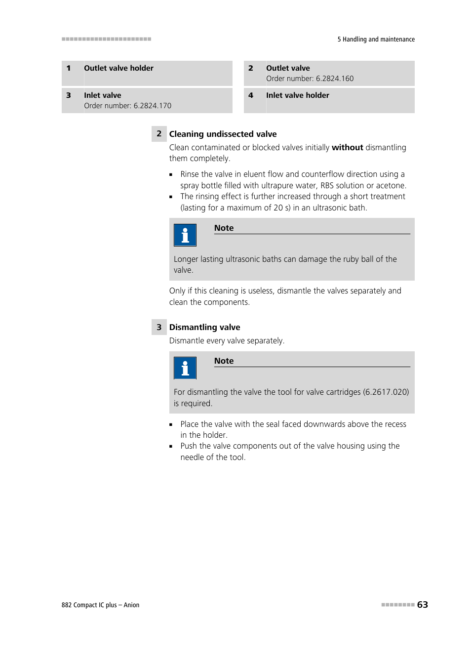 Metrohm 882 Compact IC plus  – Anion User Manual | Page 73 / 118