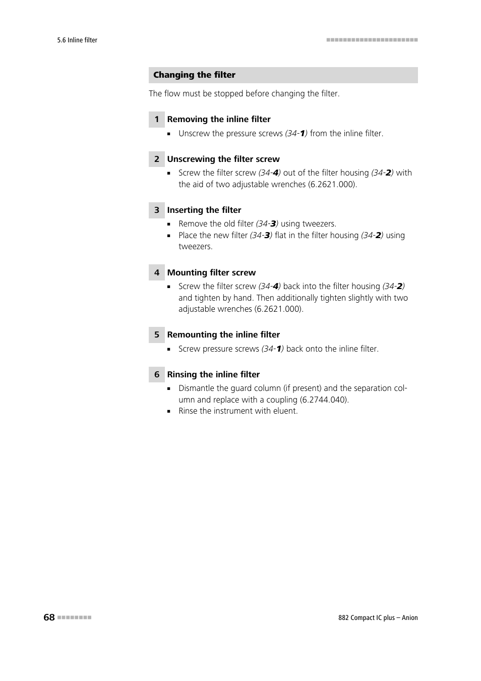 Metrohm 882 Compact IC plus  – Anion User Manual | Page 78 / 118