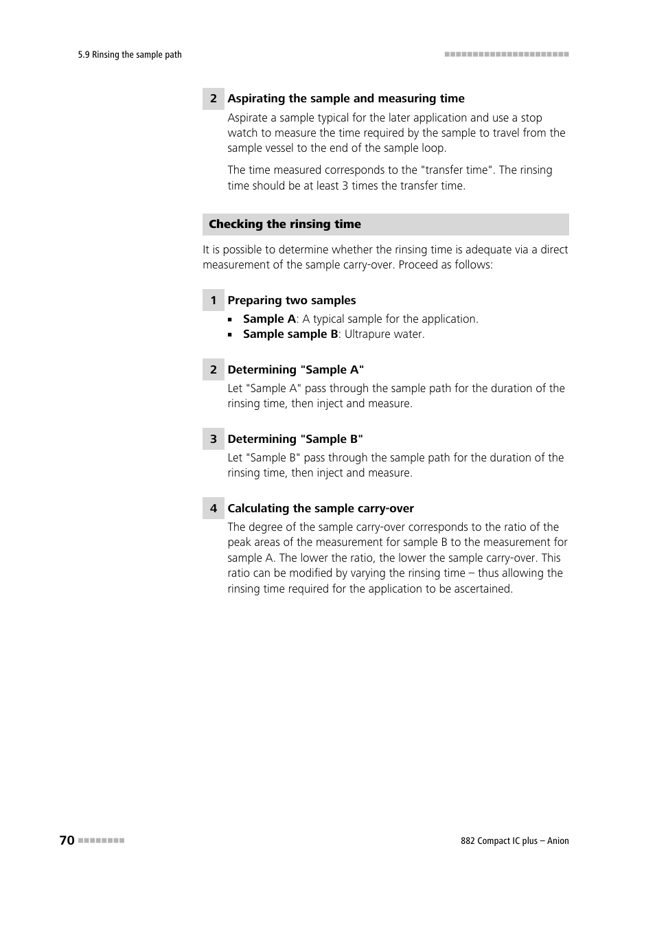 Metrohm 882 Compact IC plus  – Anion User Manual | Page 80 / 118