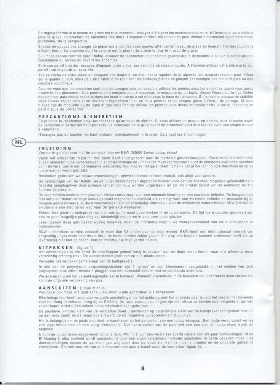 Bowers & Wilkins DM603 User Manual | Page 10 / 15