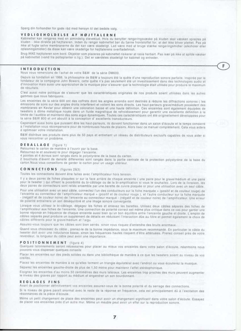 Bowers & Wilkins DM603 User Manual | Page 9 / 15