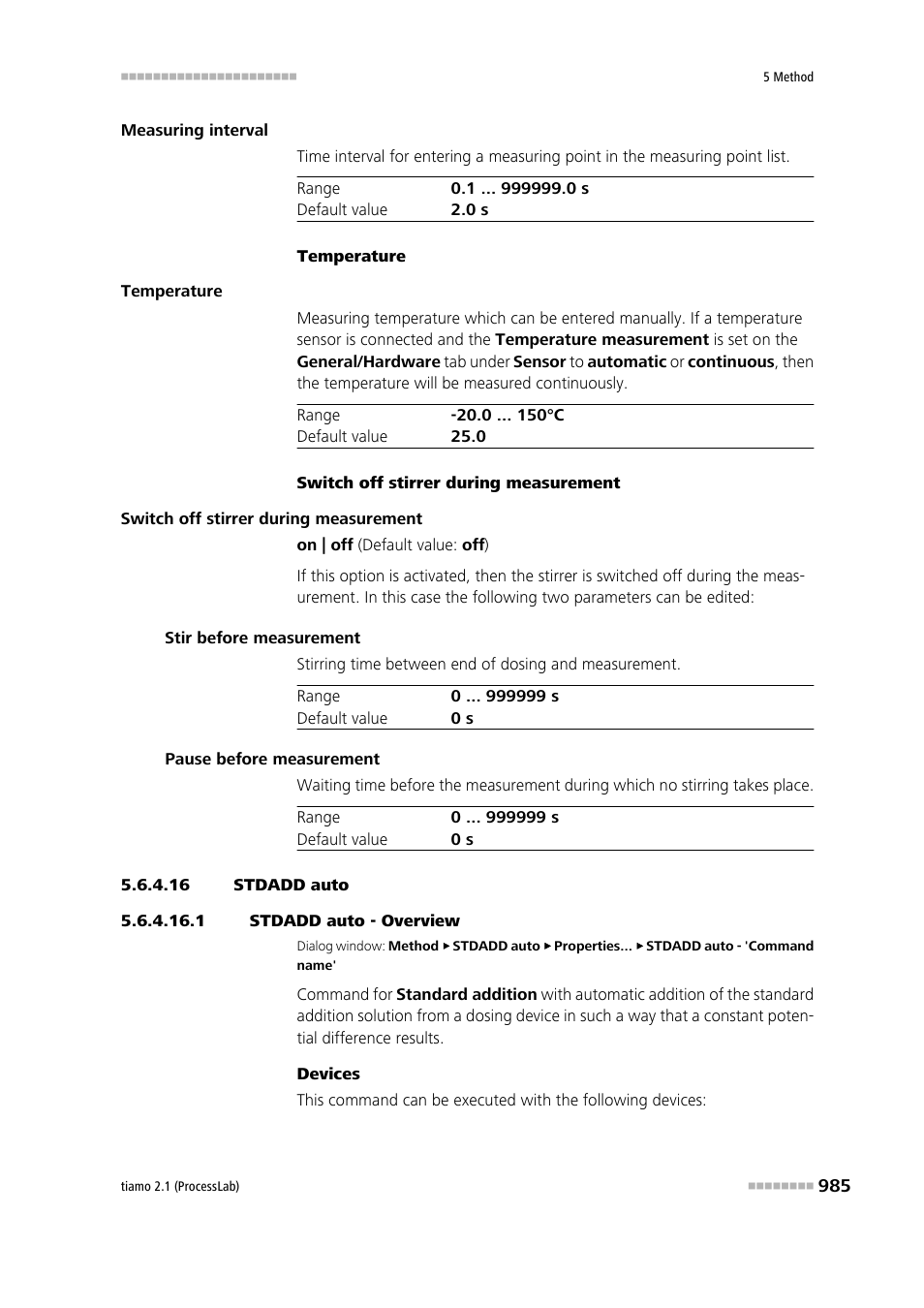 16 stdadd auto, 1 stdadd auto - overview, Stdadd auto | Metrohm tiamo 2.1 (ProcessLab) User Manual | Page 1001 / 1602