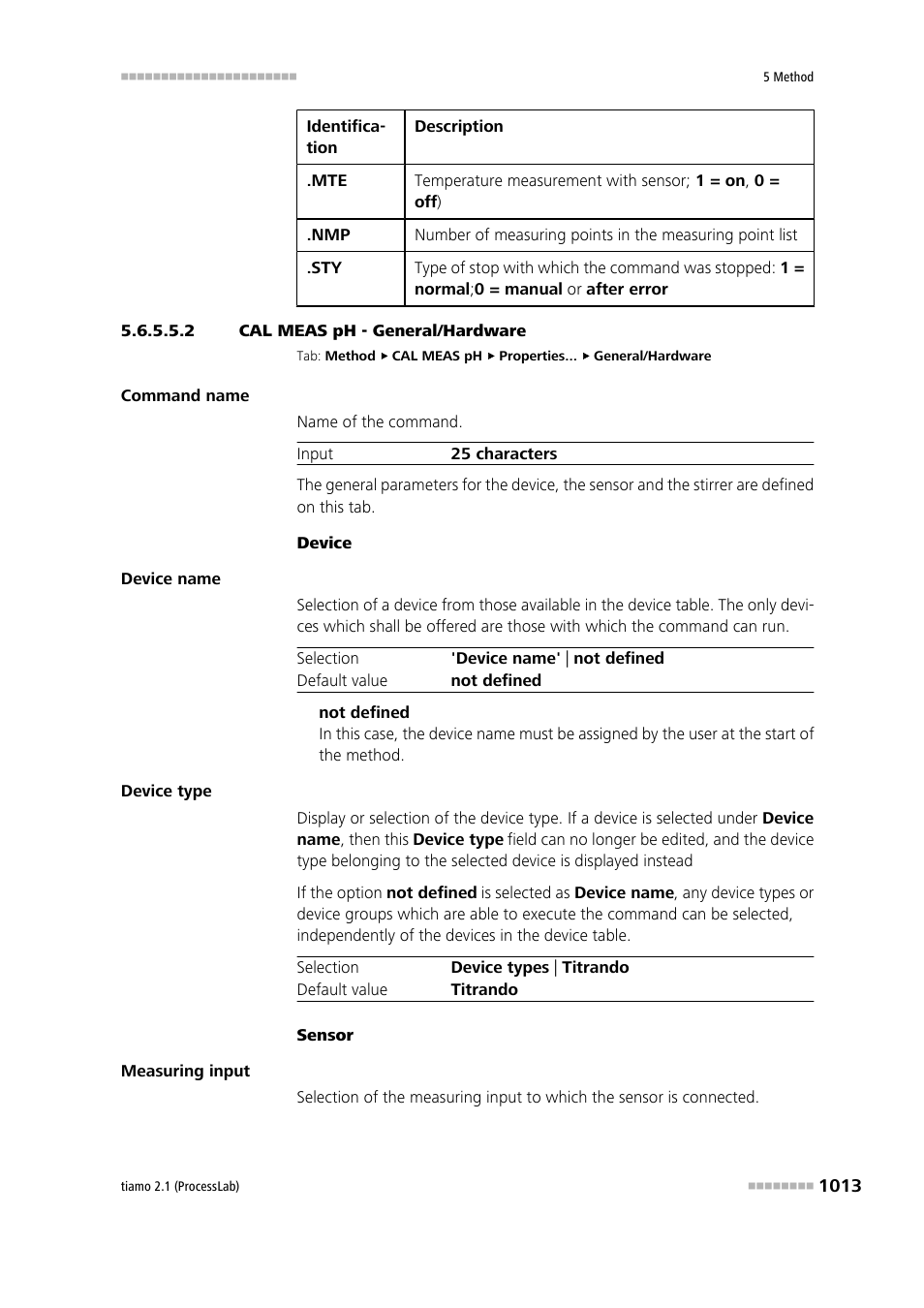 2 cal meas ph - general/hardware | Metrohm tiamo 2.1 (ProcessLab) User Manual | Page 1029 / 1602