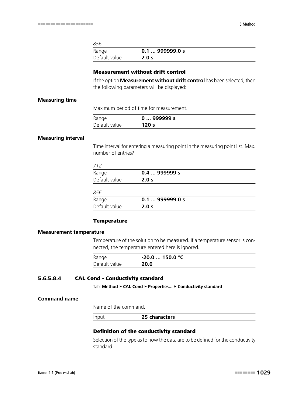 4 cal cond - conductivity standard | Metrohm tiamo 2.1 (ProcessLab) User Manual | Page 1045 / 1602