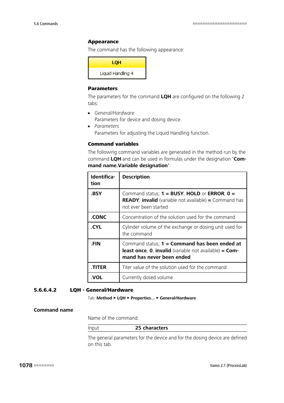 2 lqh - general/hardware | Metrohm tiamo 2.1 (ProcessLab) User Manual | Page 1094 / 1602