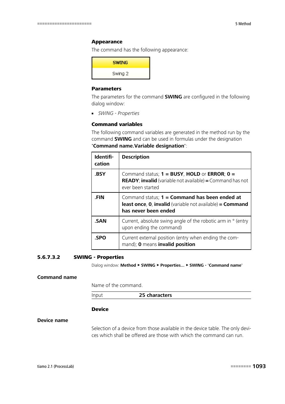 2 swing - properties | Metrohm tiamo 2.1 (ProcessLab) User Manual | Page 1109 / 1602