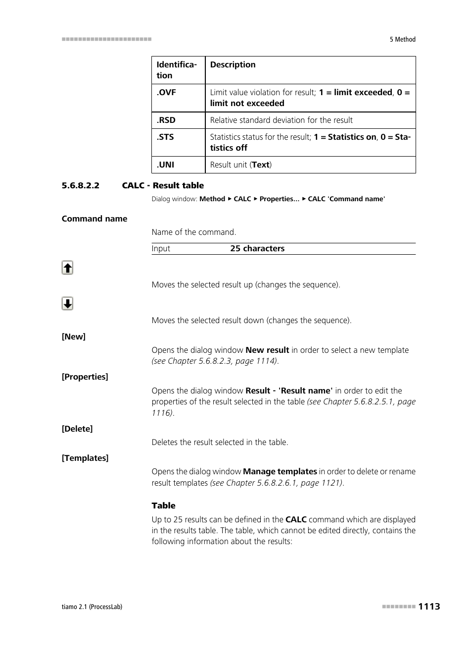 2 calc - result table | Metrohm tiamo 2.1 (ProcessLab) User Manual | Page 1129 / 1602