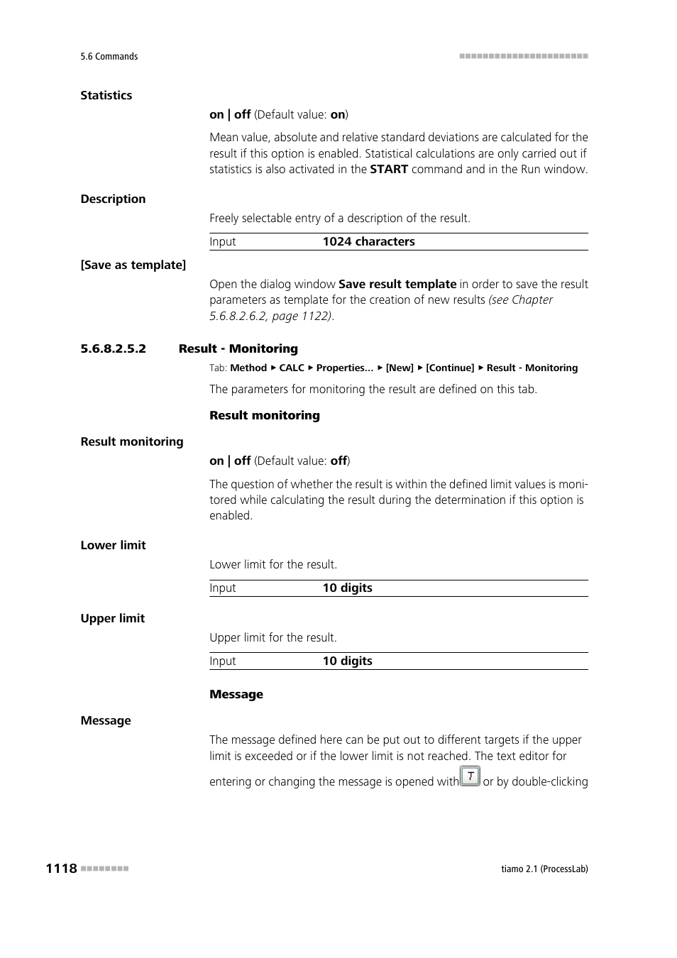 2 result - monitoring | Metrohm tiamo 2.1 (ProcessLab) User Manual | Page 1134 / 1602