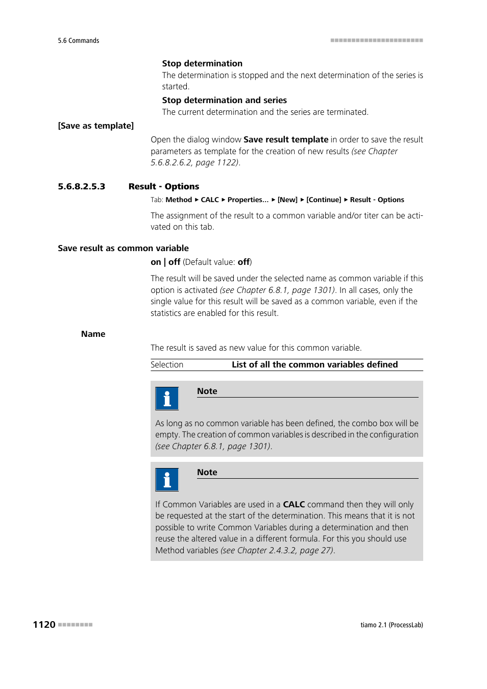 3 result - options | Metrohm tiamo 2.1 (ProcessLab) User Manual | Page 1136 / 1602