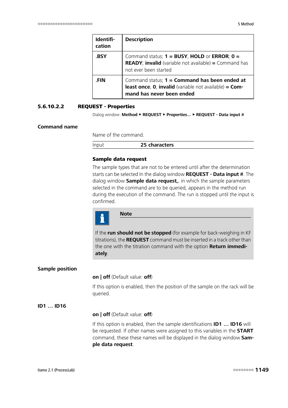 2 request - properties, Request | Metrohm tiamo 2.1 (ProcessLab) User Manual | Page 1165 / 1602