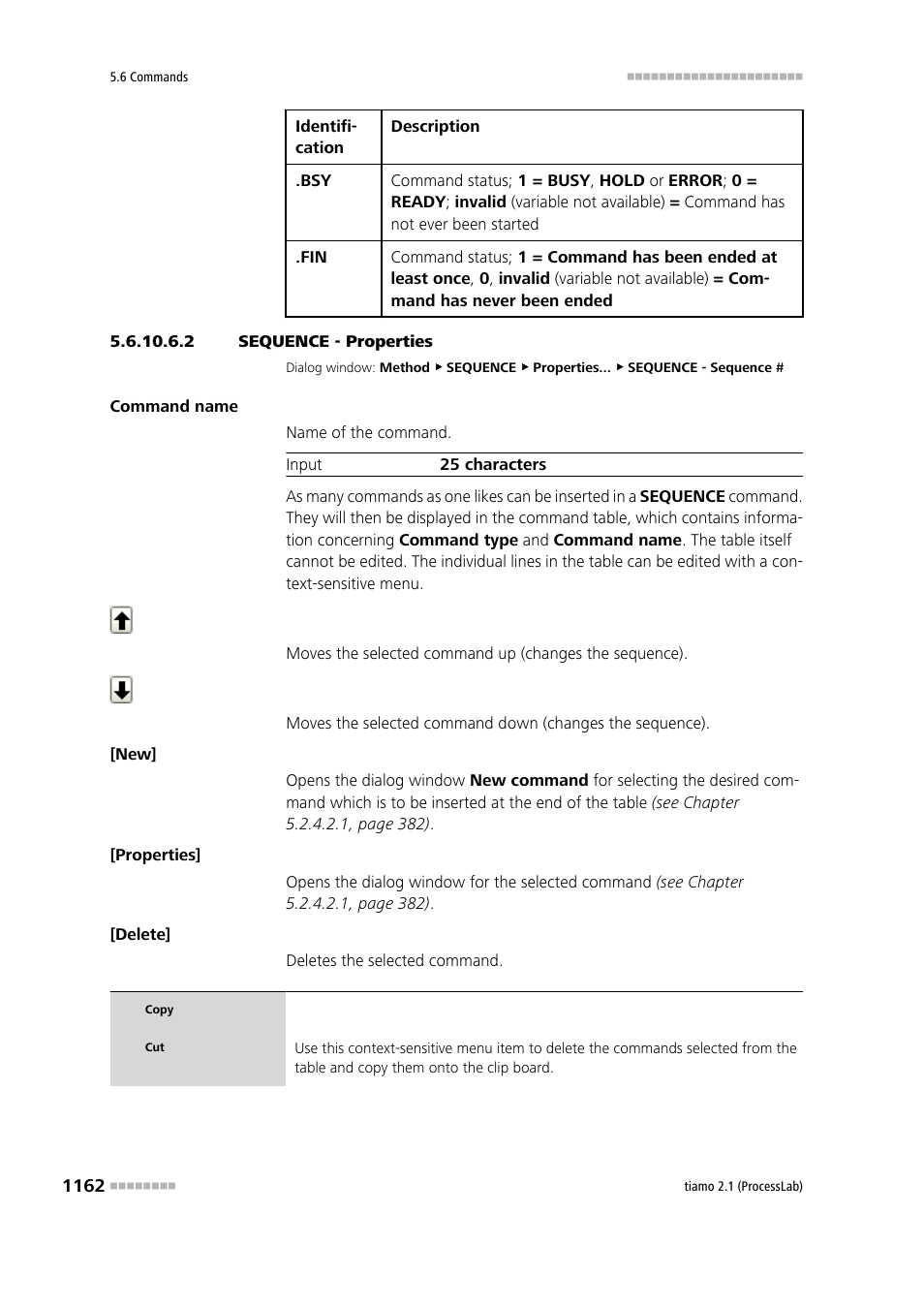 2 sequence - properties | Metrohm tiamo 2.1 (ProcessLab) User Manual | Page 1178 / 1602