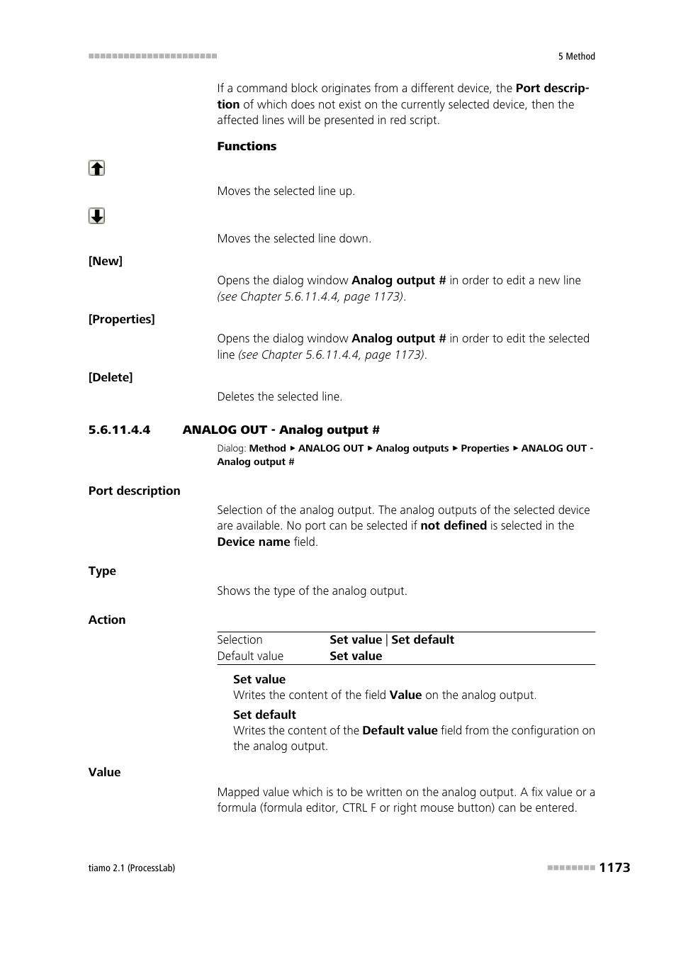 4 analog out - analog output | Metrohm tiamo 2.1 (ProcessLab) User Manual | Page 1189 / 1602