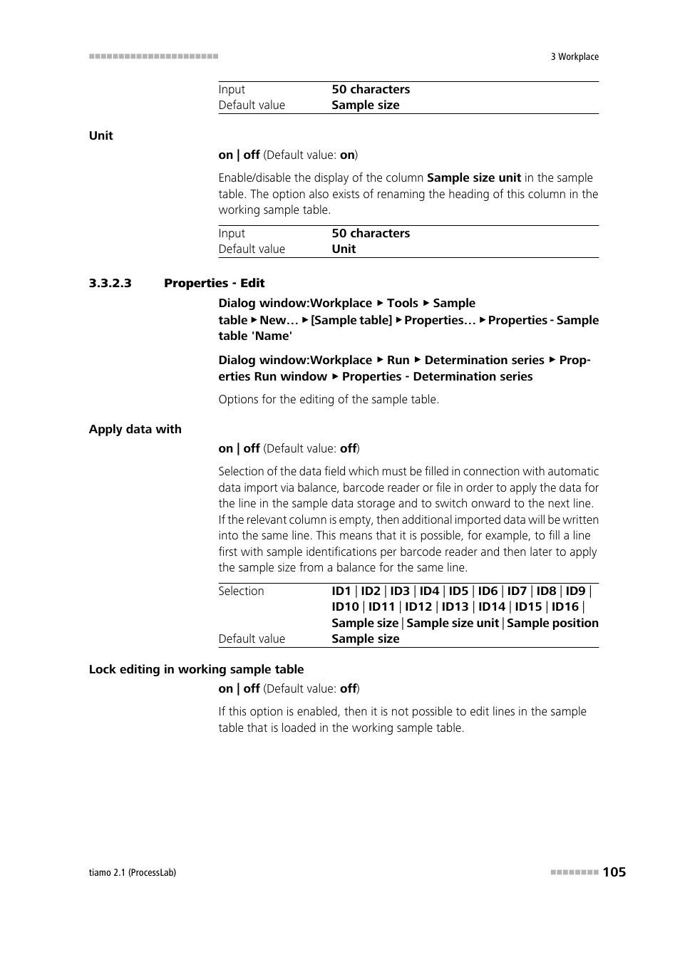 3 properties - edit, Properties - edit | Metrohm tiamo 2.1 (ProcessLab) User Manual | Page 121 / 1602