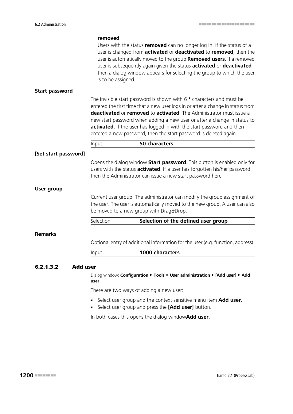 2 add user, Add user | Metrohm tiamo 2.1 (ProcessLab) User Manual | Page 1216 / 1602