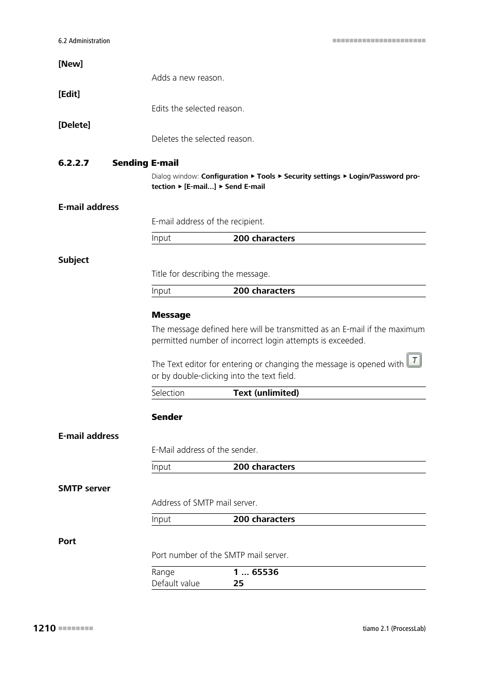 7 sending e-mail | Metrohm tiamo 2.1 (ProcessLab) User Manual | Page 1226 / 1602