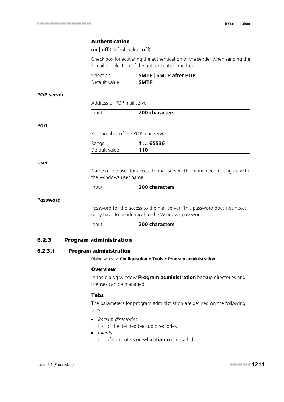 3 program administration, 1 program administration, Program administration 1 | Metrohm tiamo 2.1 (ProcessLab) User Manual | Page 1227 / 1602