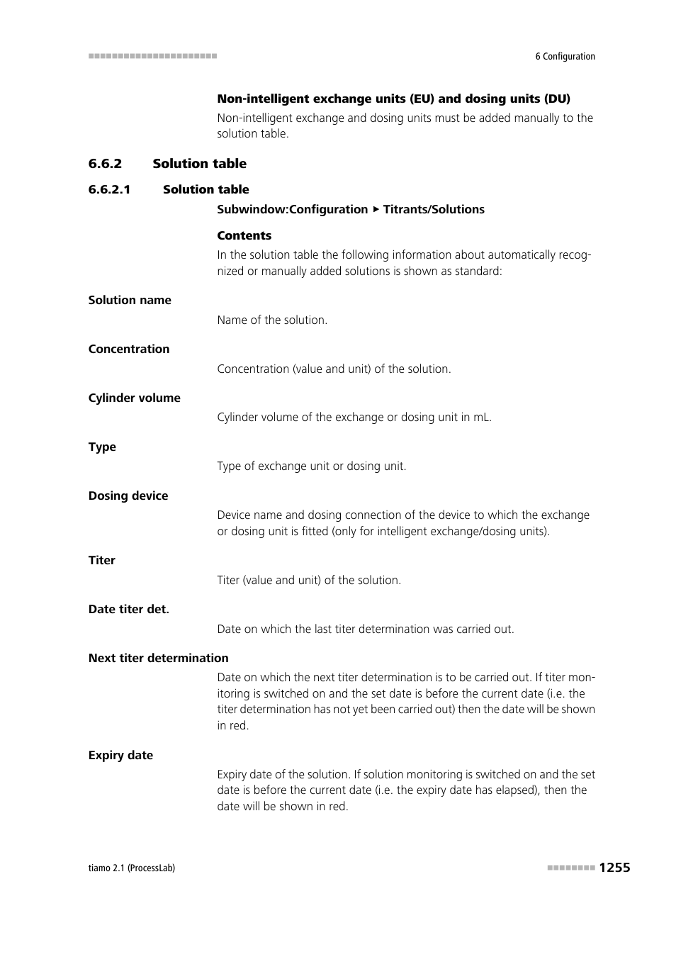 2 solution table, 1 solution table, Solution table 5 | Metrohm tiamo 2.1 (ProcessLab) User Manual | Page 1271 / 1602