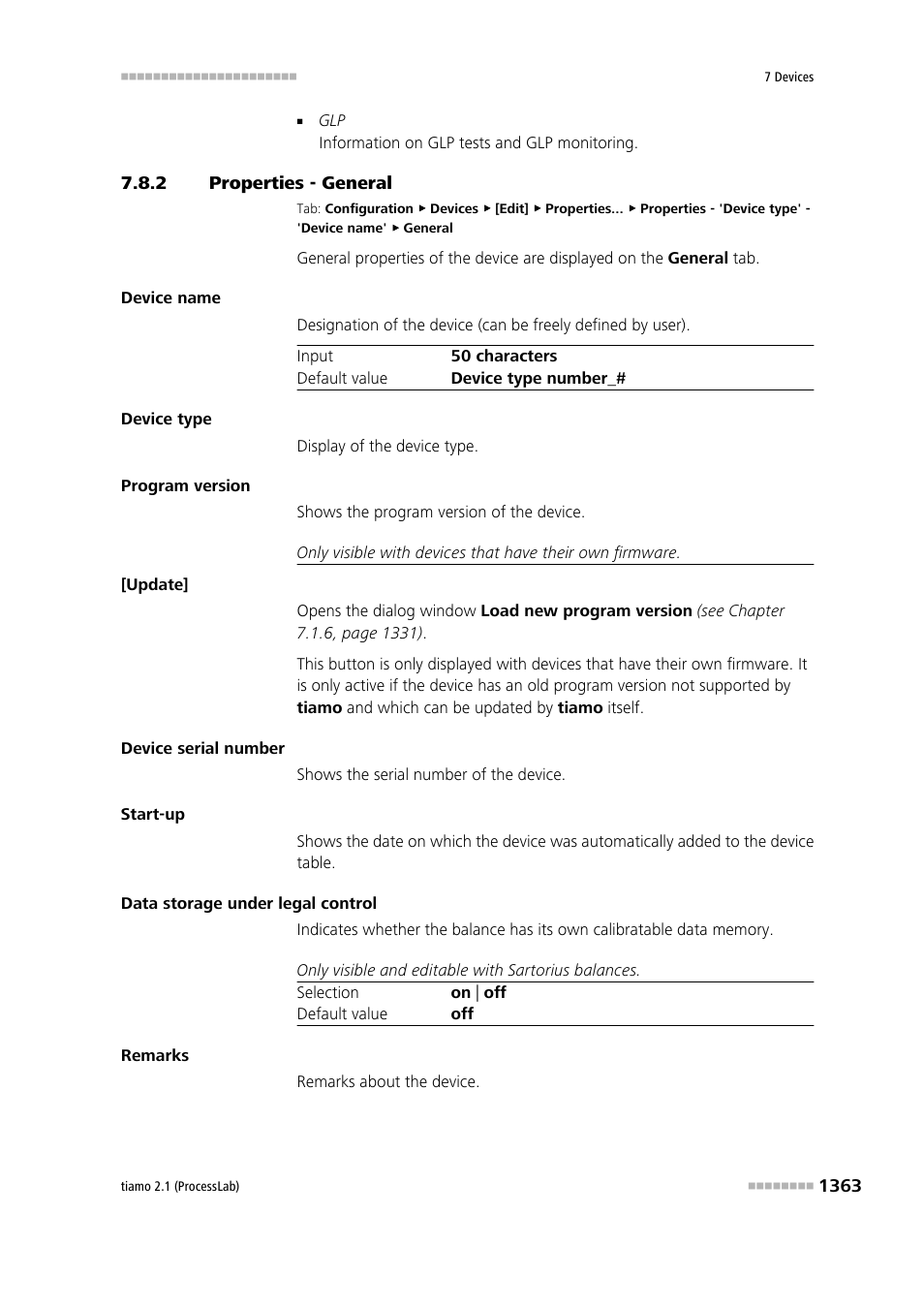 2 properties - general | Metrohm tiamo 2.1 (ProcessLab) User Manual | Page 1379 / 1602