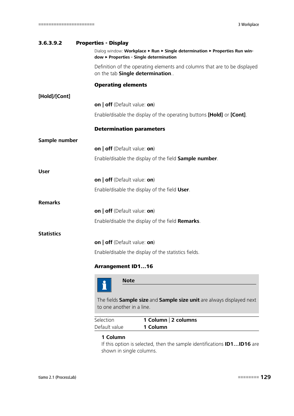 2 properties - display, Display | Metrohm tiamo 2.1 (ProcessLab) User Manual | Page 145 / 1602