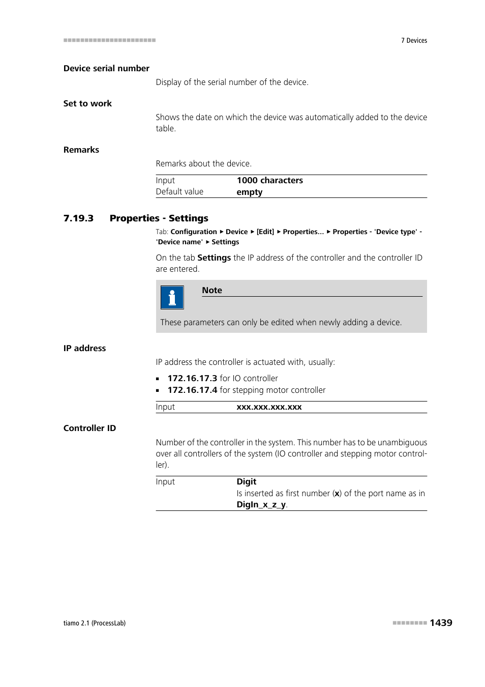 3 properties - settings, Properties - settings 9, Properties - settings 4 | Metrohm tiamo 2.1 (ProcessLab) User Manual | Page 1455 / 1602