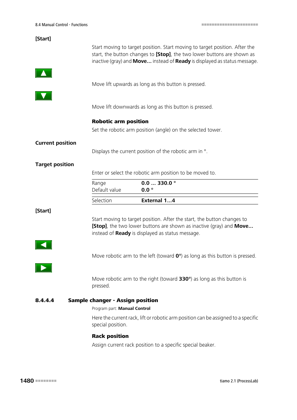 4 sample changer - assign position, Assign position | Metrohm tiamo 2.1 (ProcessLab) User Manual | Page 1496 / 1602