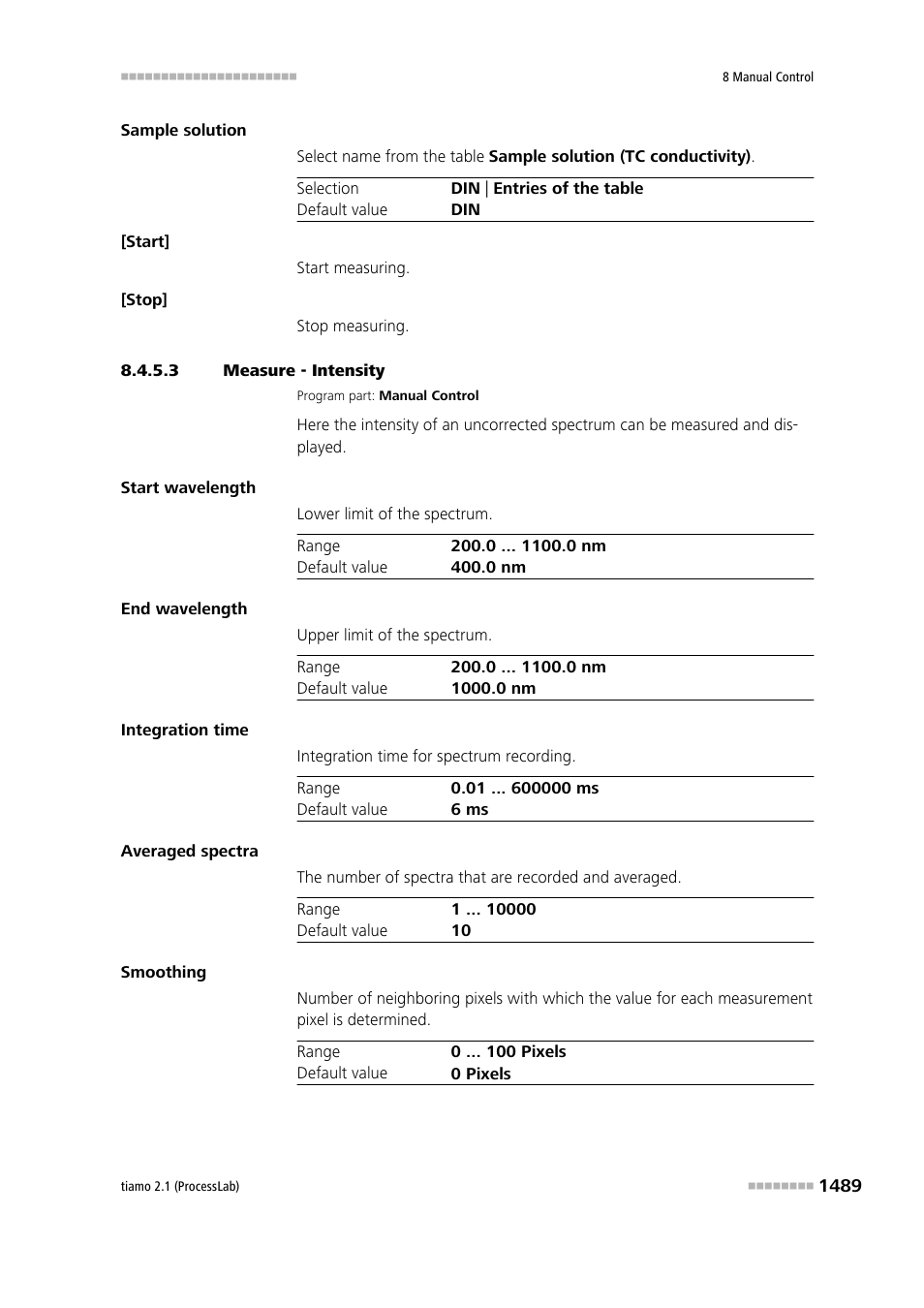 3 measure - intensity | Metrohm tiamo 2.1 (ProcessLab) User Manual | Page 1505 / 1602