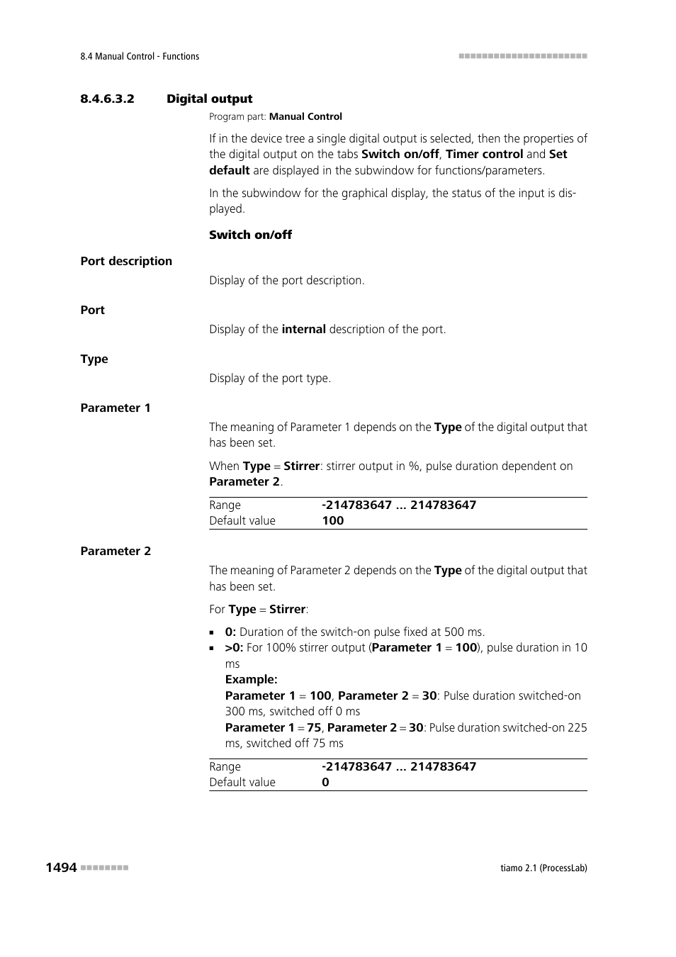 2 digital output | Metrohm tiamo 2.1 (ProcessLab) User Manual | Page 1510 / 1602