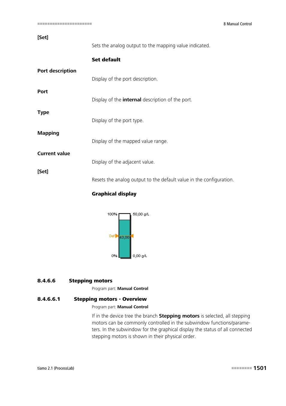 6 stepping motors, 1 stepping motors - overview, Stepping motors | Metrohm tiamo 2.1 (ProcessLab) User Manual | Page 1517 / 1602