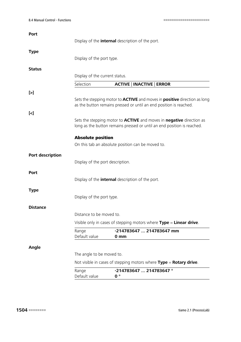 Metrohm tiamo 2.1 (ProcessLab) User Manual | Page 1520 / 1602