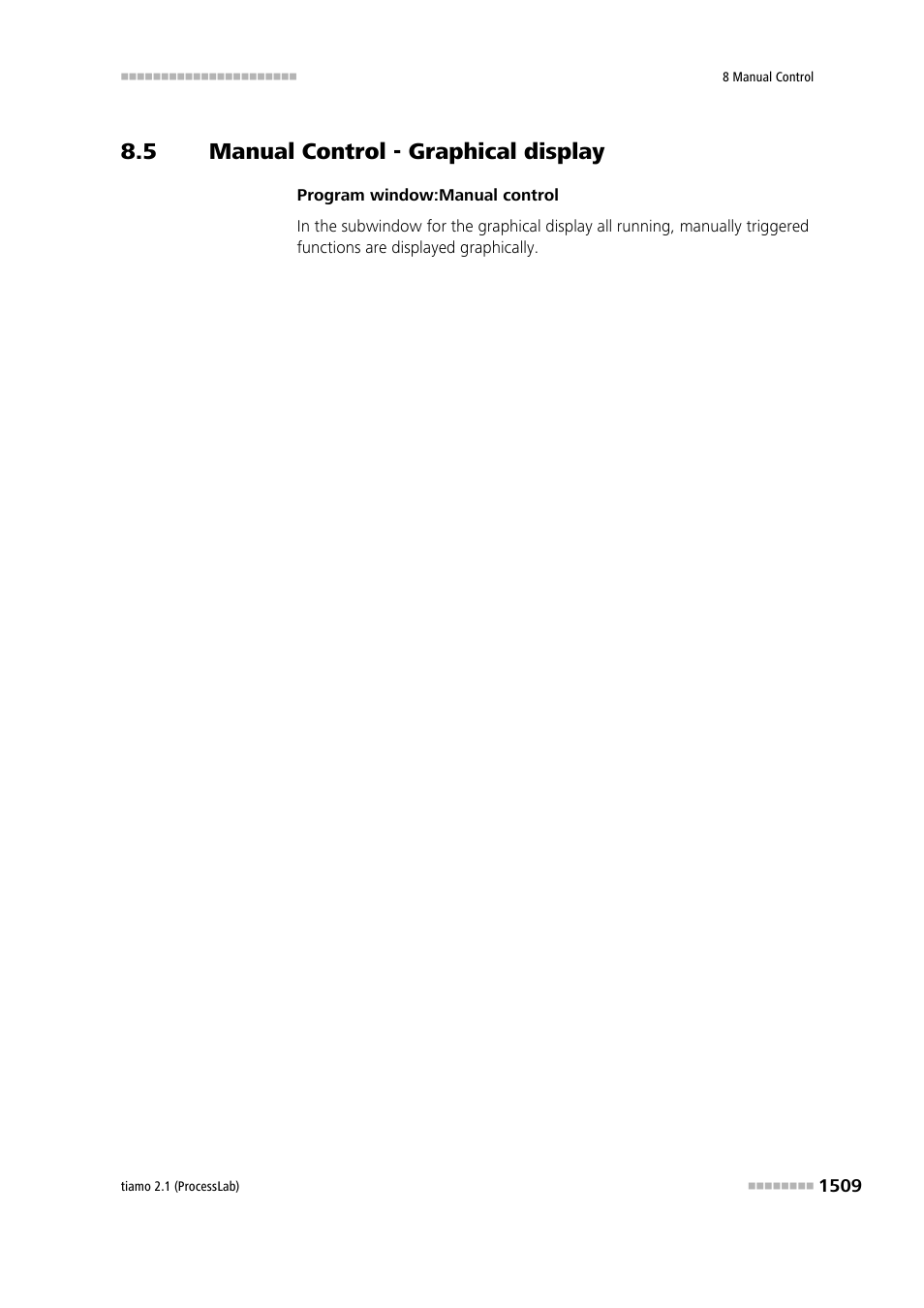 5 manual control - graphical display, Manual control - graphical display 9 | Metrohm tiamo 2.1 (ProcessLab) User Manual | Page 1525 / 1602