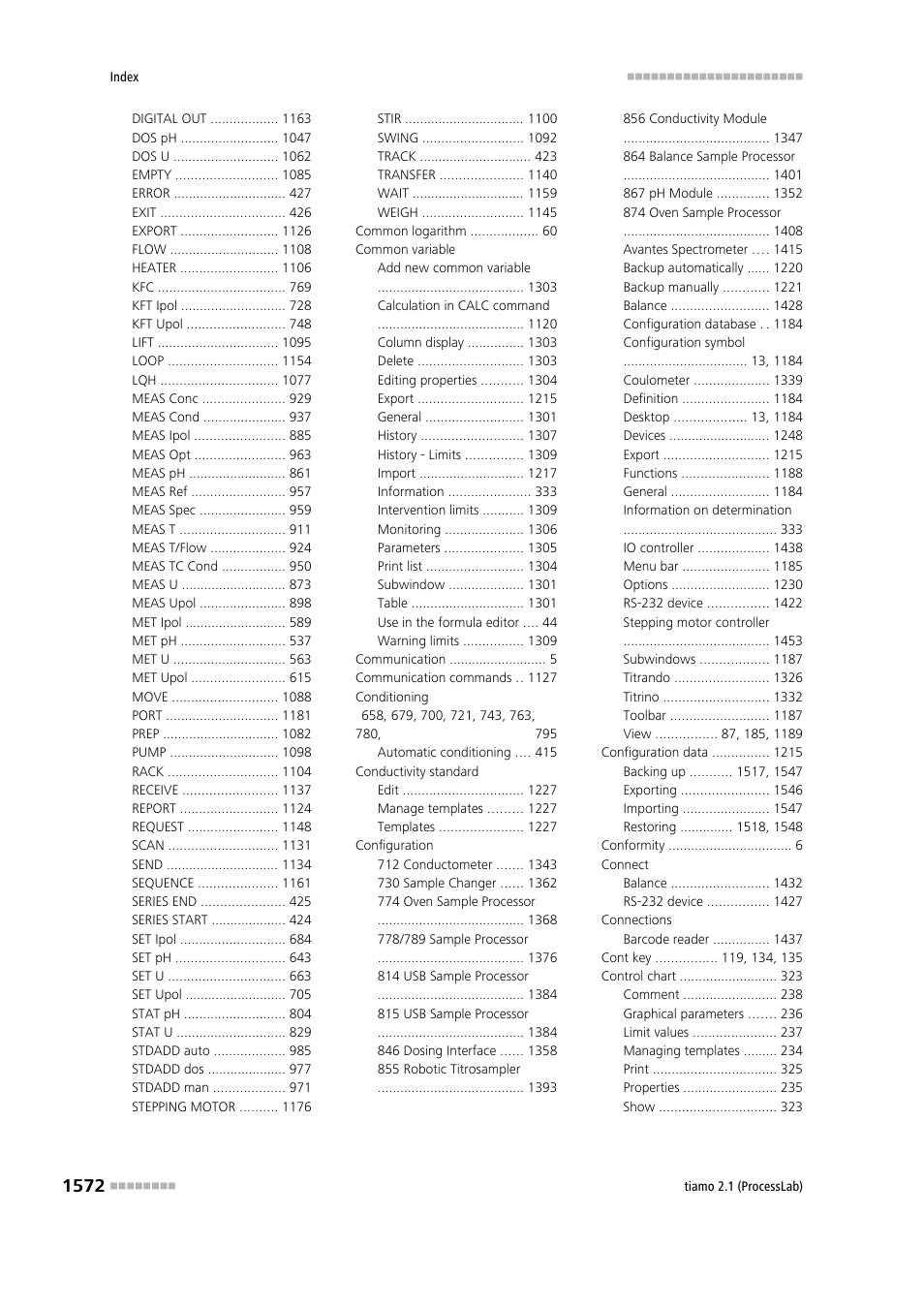 Metrohm tiamo 2.1 (ProcessLab) User Manual | Page 1588 / 1602