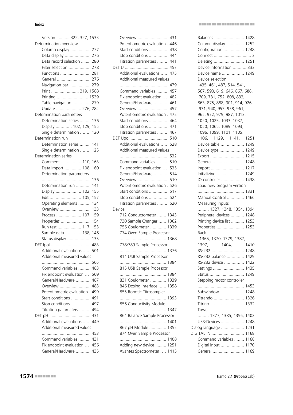 Metrohm tiamo 2.1 (ProcessLab) User Manual | Page 1590 / 1602