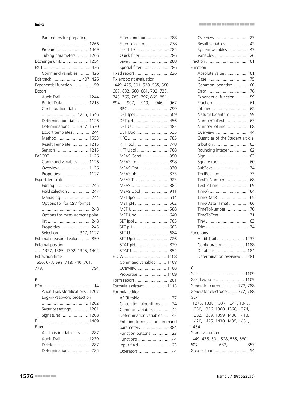 Metrohm tiamo 2.1 (ProcessLab) User Manual | Page 1592 / 1602