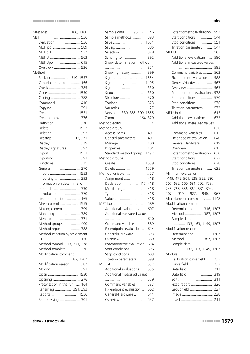 Metrohm tiamo 2.1 (ProcessLab) User Manual | Page 1595 / 1602