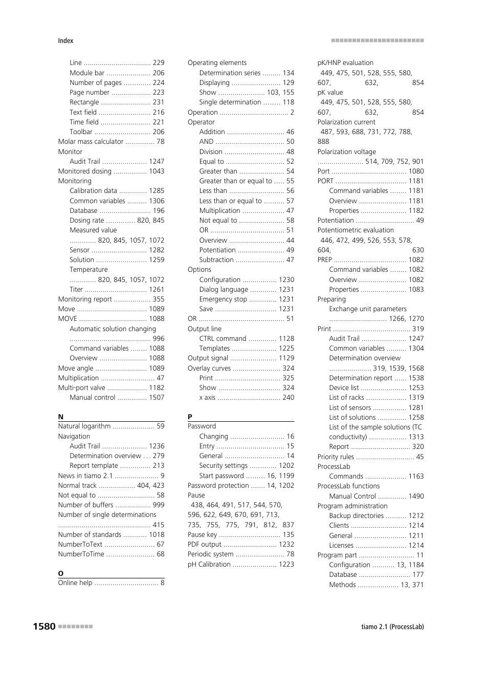 Metrohm tiamo 2.1 (ProcessLab) User Manual | Page 1596 / 1602