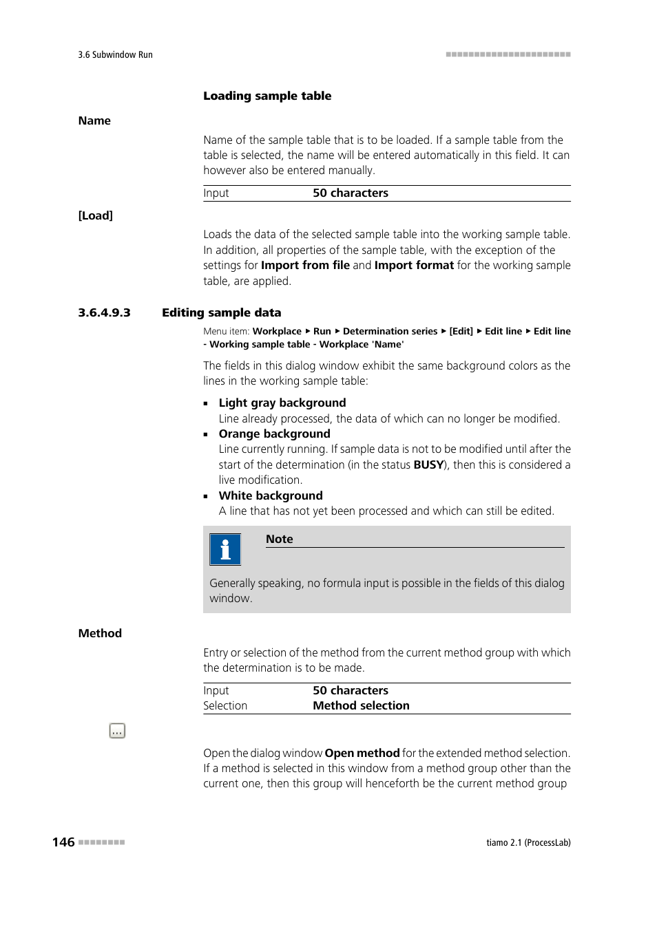 3 editing sample data, Enter sample data, Modify sample data live | Metrohm tiamo 2.1 (ProcessLab) User Manual | Page 162 / 1602