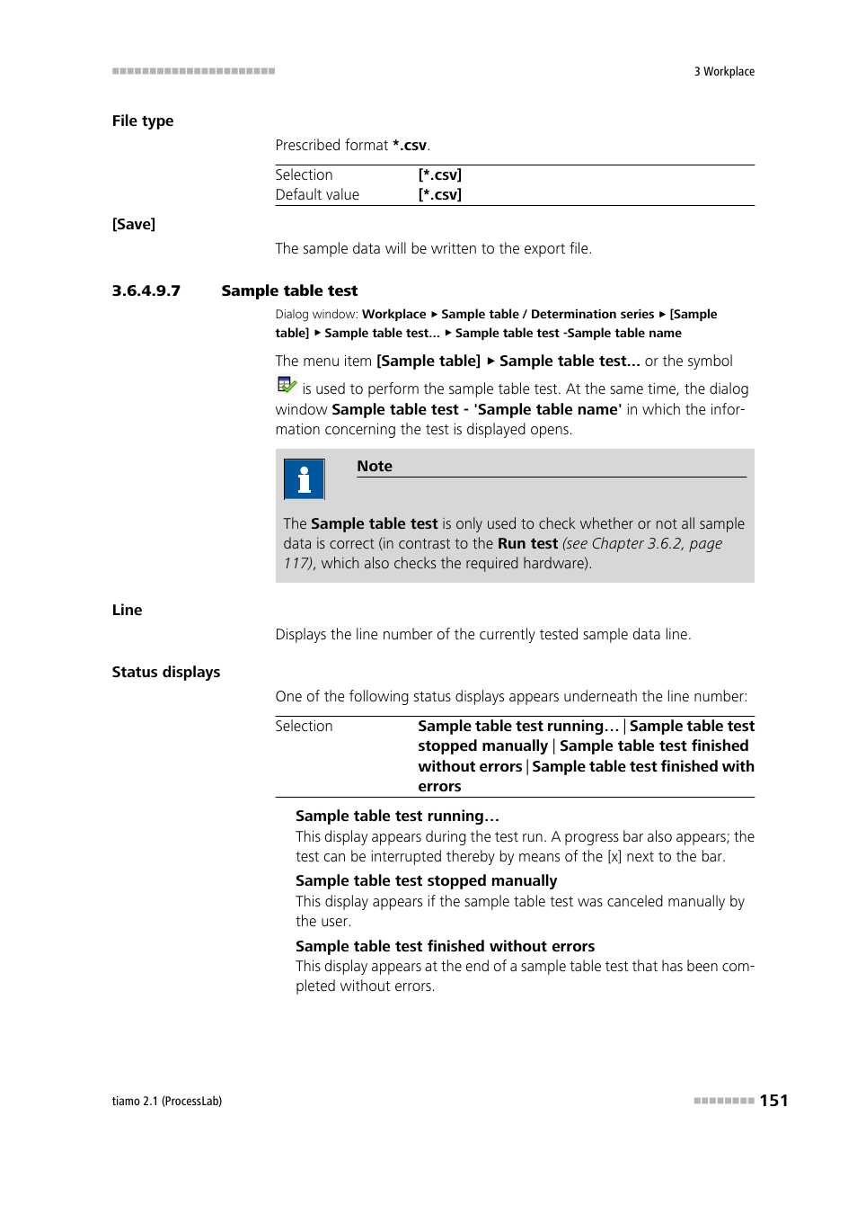 7 sample table test | Metrohm tiamo 2.1 (ProcessLab) User Manual | Page 167 / 1602