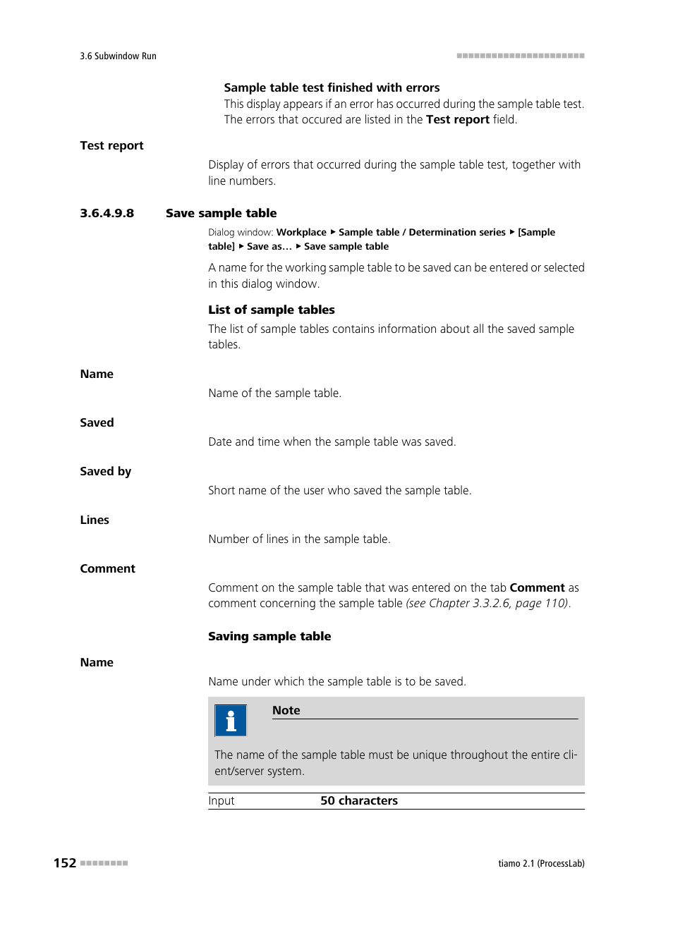 8 save sample table | Metrohm tiamo 2.1 (ProcessLab) User Manual | Page 168 / 1602