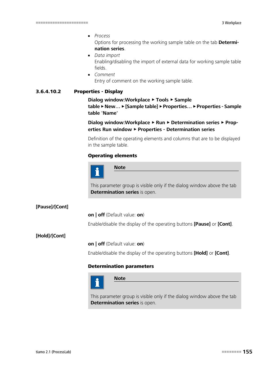 2 properties - display | Metrohm tiamo 2.1 (ProcessLab) User Manual | Page 171 / 1602