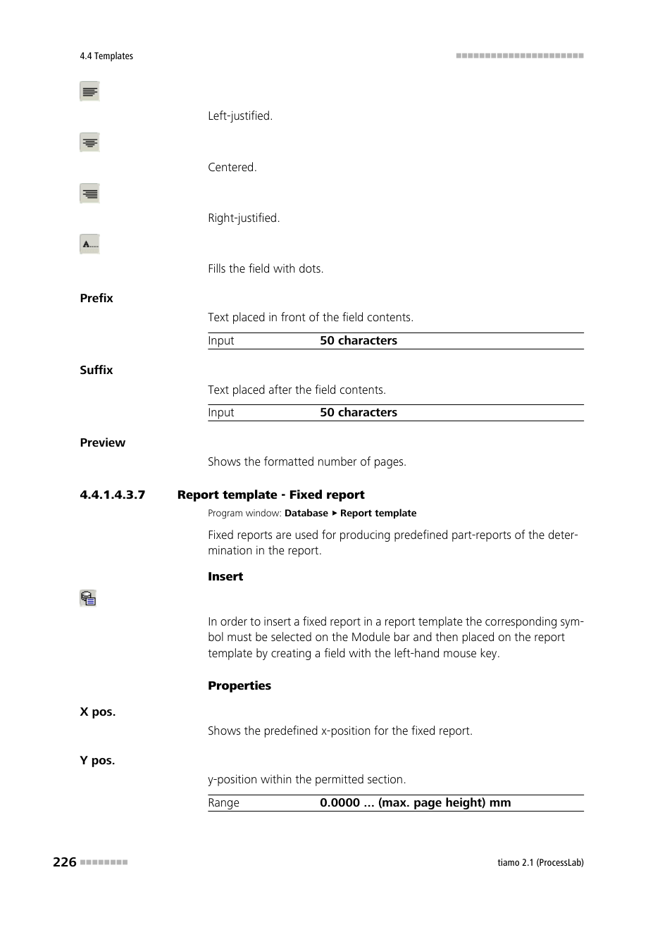 7 report template - fixed report, Fixed report | Metrohm tiamo 2.1 (ProcessLab) User Manual | Page 242 / 1602