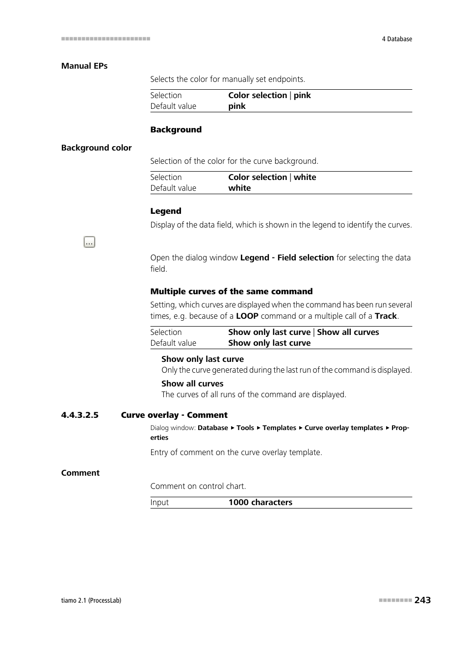 5 curve overlay - comment, Comment | Metrohm tiamo 2.1 (ProcessLab) User Manual | Page 259 / 1602