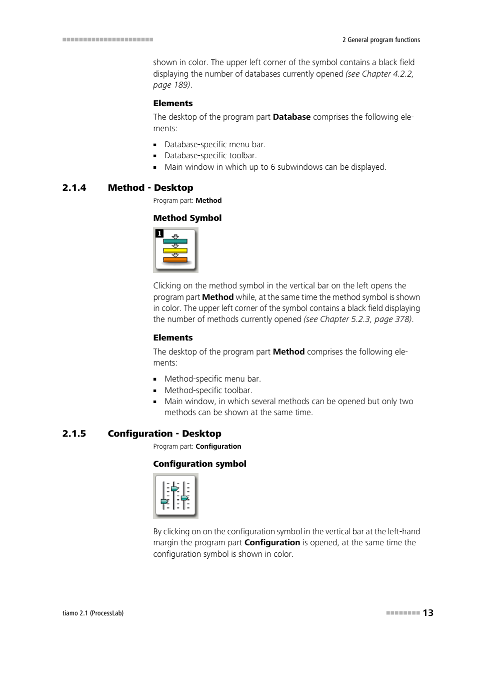 4 method - desktop, 5 configuration - desktop, Method - desktop | Configuration - desktop, Configuration - desktop 4, Method, Configura, Tion | Metrohm tiamo 2.1 (ProcessLab) User Manual | Page 29 / 1602