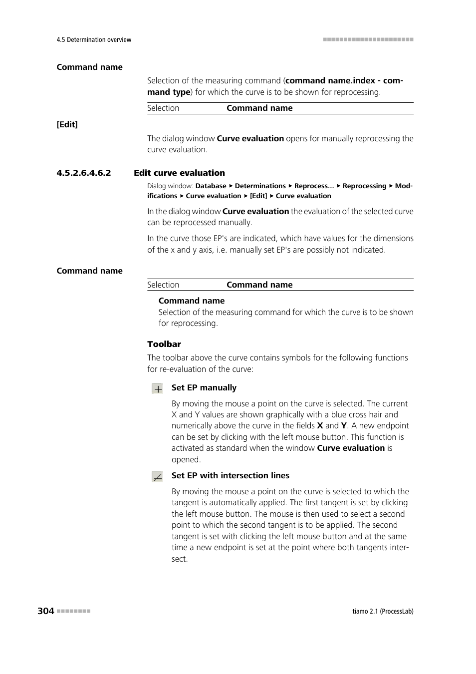 2 edit curve evaluation | Metrohm tiamo 2.1 (ProcessLab) User Manual | Page 320 / 1602