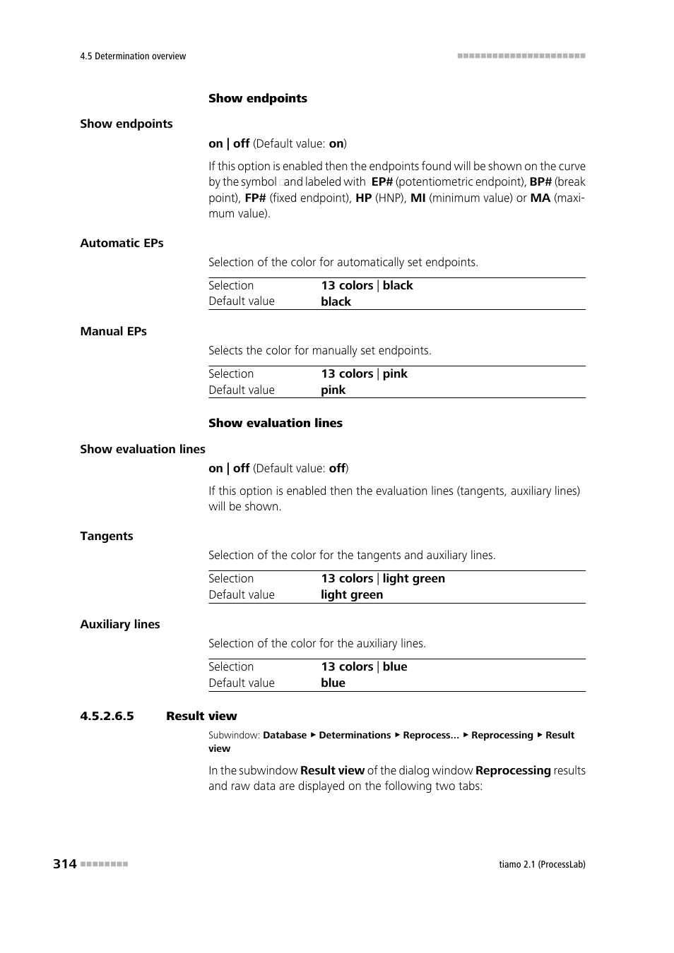 5 result view | Metrohm tiamo 2.1 (ProcessLab) User Manual | Page 330 / 1602